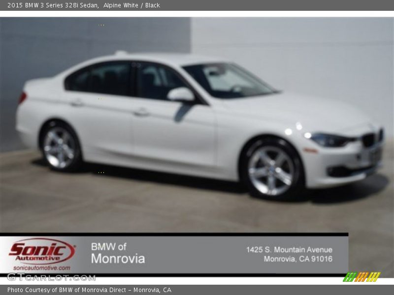 Alpine White / Black 2015 BMW 3 Series 328i Sedan