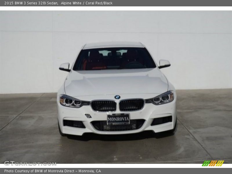 Alpine White / Coral Red/Black 2015 BMW 3 Series 328i Sedan