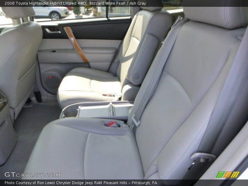 Blizzard White Pearl / Ash Gray 2008 Toyota Highlander Hybrid Limited 4WD
