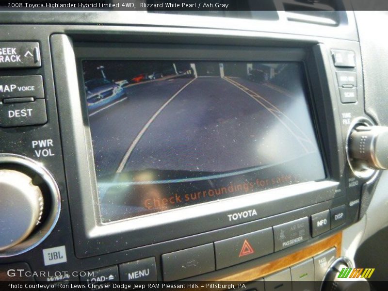 Blizzard White Pearl / Ash Gray 2008 Toyota Highlander Hybrid Limited 4WD