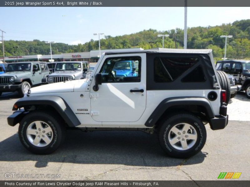 Bright White / Black 2015 Jeep Wrangler Sport S 4x4