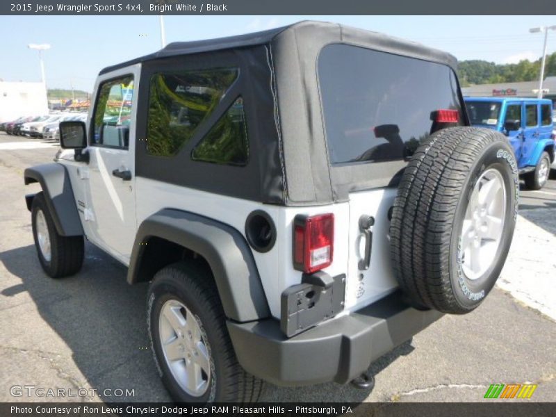 Bright White / Black 2015 Jeep Wrangler Sport S 4x4
