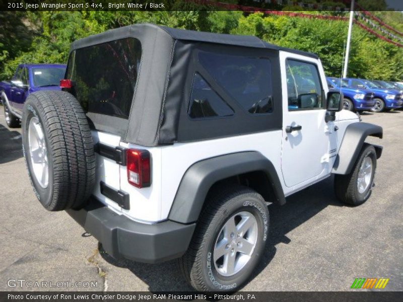 Bright White / Black 2015 Jeep Wrangler Sport S 4x4
