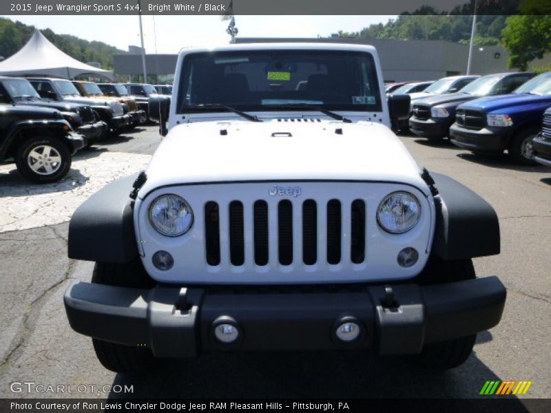 Bright White / Black 2015 Jeep Wrangler Sport S 4x4