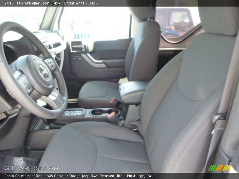 Bright White / Black 2015 Jeep Wrangler Sport S 4x4