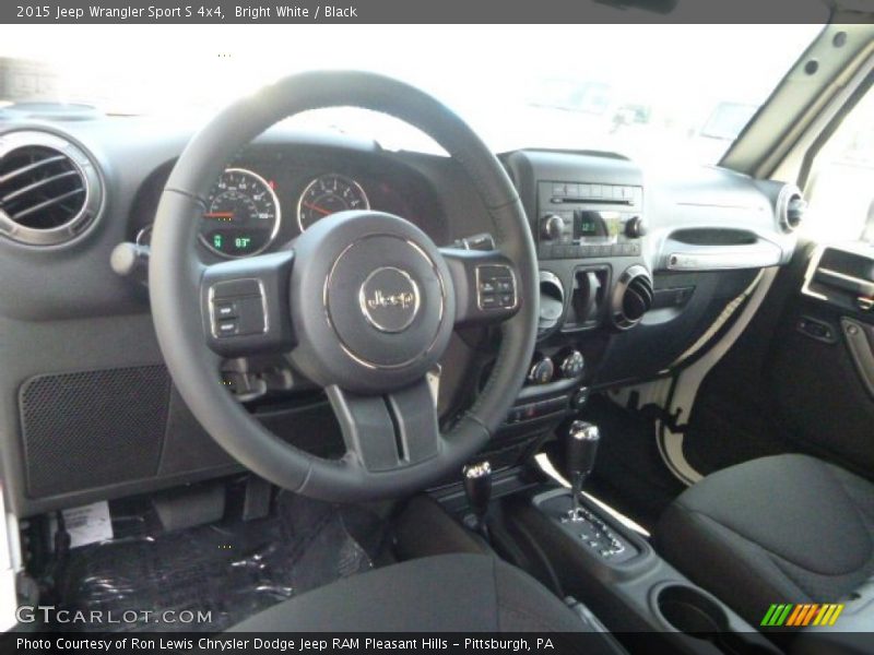 Bright White / Black 2015 Jeep Wrangler Sport S 4x4