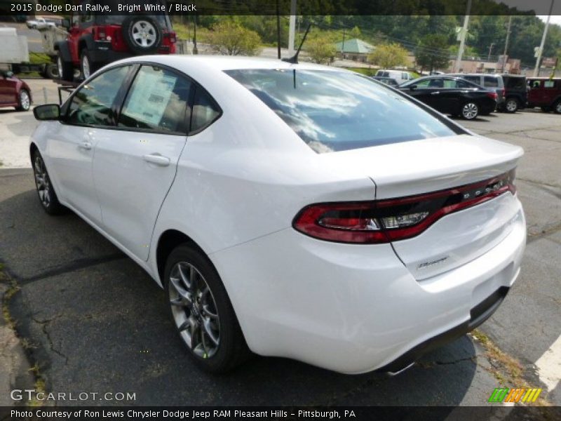 Bright White / Black 2015 Dodge Dart Rallye