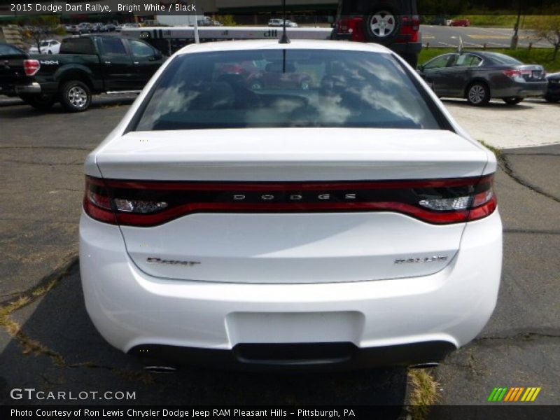 Bright White / Black 2015 Dodge Dart Rallye