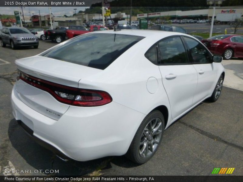 Bright White / Black 2015 Dodge Dart Rallye
