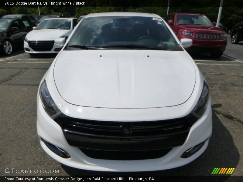 Bright White / Black 2015 Dodge Dart Rallye