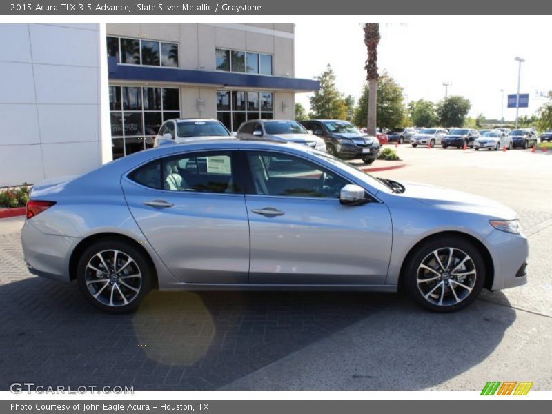 Slate Silver Metallic / Graystone 2015 Acura TLX 3.5 Advance