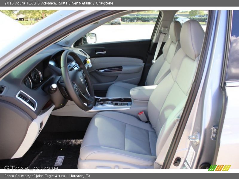 Slate Silver Metallic / Graystone 2015 Acura TLX 3.5 Advance