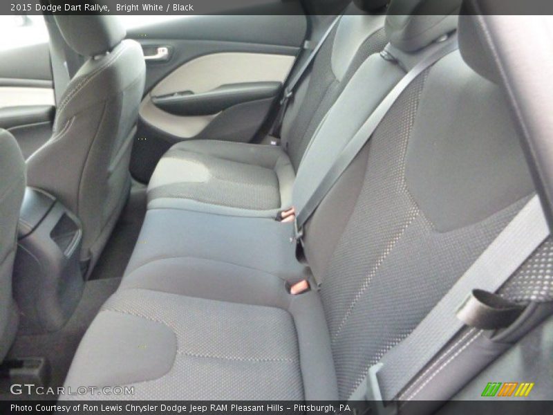 Bright White / Black 2015 Dodge Dart Rallye