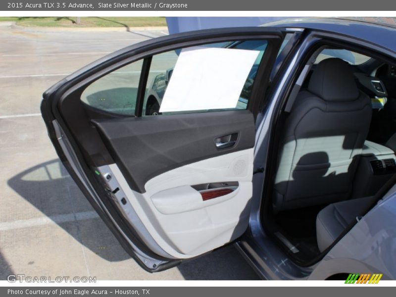 Slate Silver Metallic / Graystone 2015 Acura TLX 3.5 Advance
