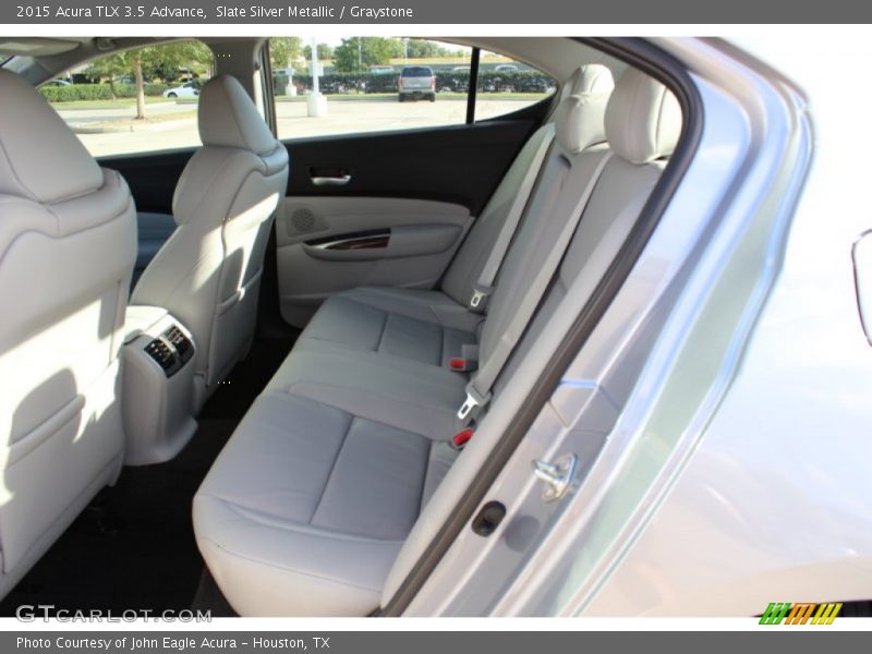 Slate Silver Metallic / Graystone 2015 Acura TLX 3.5 Advance