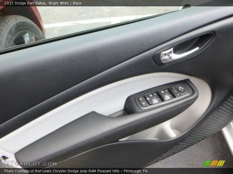 Bright White / Black 2015 Dodge Dart Rallye