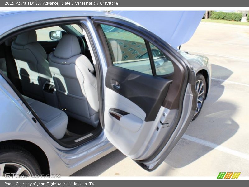 Slate Silver Metallic / Graystone 2015 Acura TLX 3.5 Advance