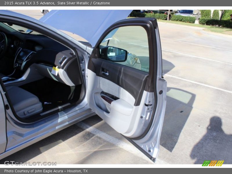 Slate Silver Metallic / Graystone 2015 Acura TLX 3.5 Advance