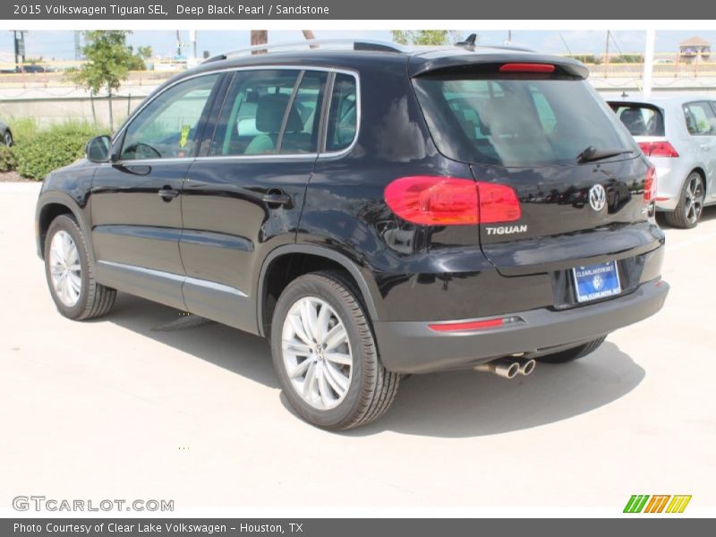 Deep Black Pearl / Sandstone 2015 Volkswagen Tiguan SEL