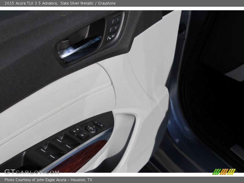 Slate Silver Metallic / Graystone 2015 Acura TLX 3.5 Advance