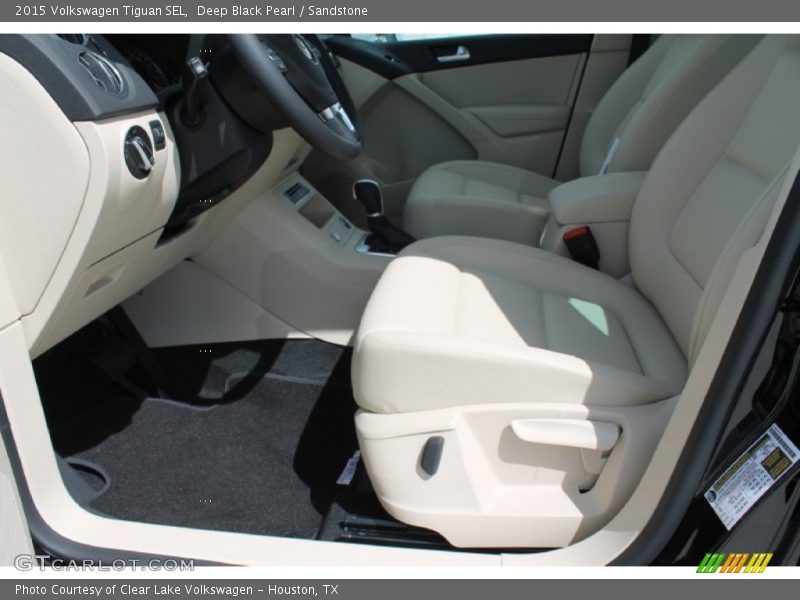 Deep Black Pearl / Sandstone 2015 Volkswagen Tiguan SEL