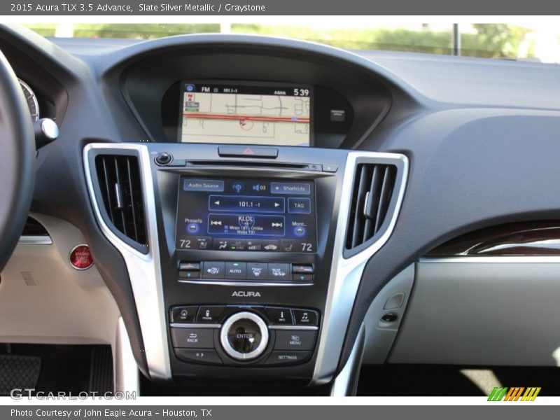 Slate Silver Metallic / Graystone 2015 Acura TLX 3.5 Advance