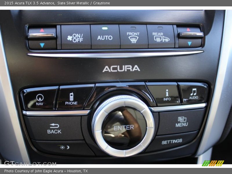 Slate Silver Metallic / Graystone 2015 Acura TLX 3.5 Advance