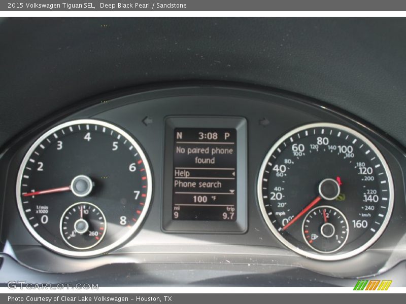 Deep Black Pearl / Sandstone 2015 Volkswagen Tiguan SEL