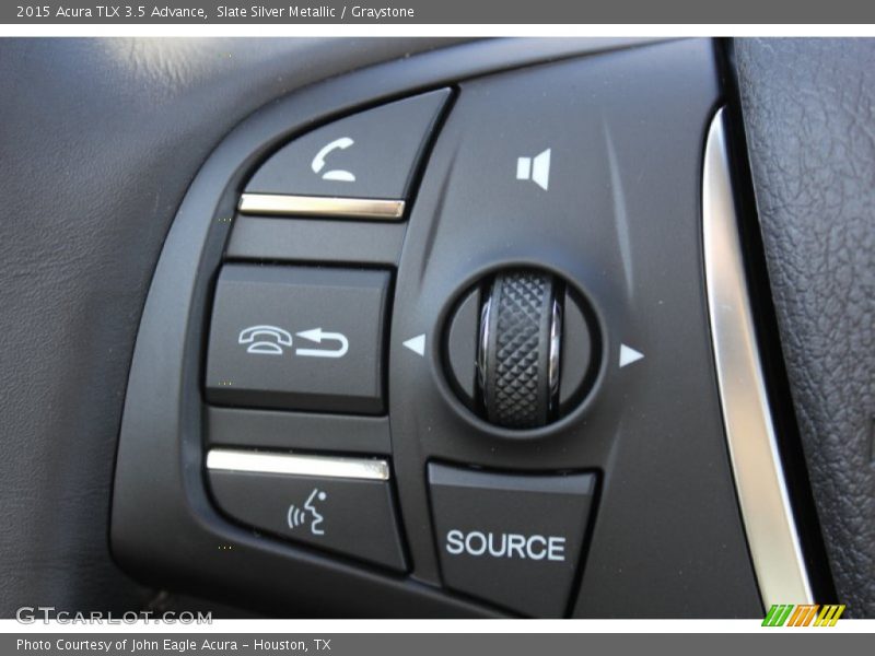 Slate Silver Metallic / Graystone 2015 Acura TLX 3.5 Advance