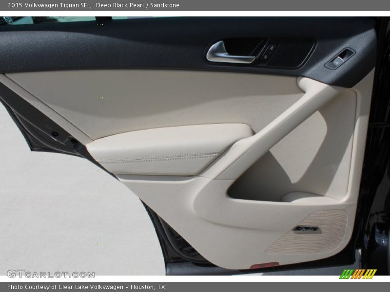 Deep Black Pearl / Sandstone 2015 Volkswagen Tiguan SEL