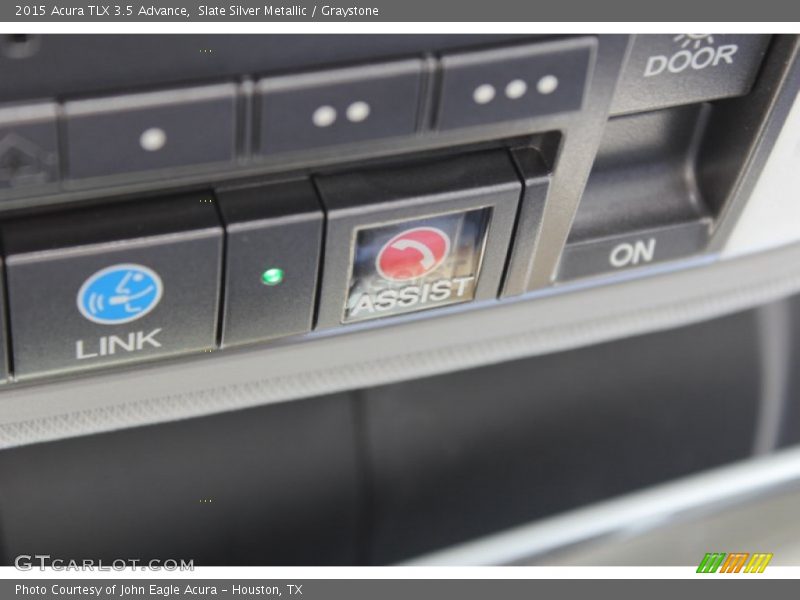 Slate Silver Metallic / Graystone 2015 Acura TLX 3.5 Advance