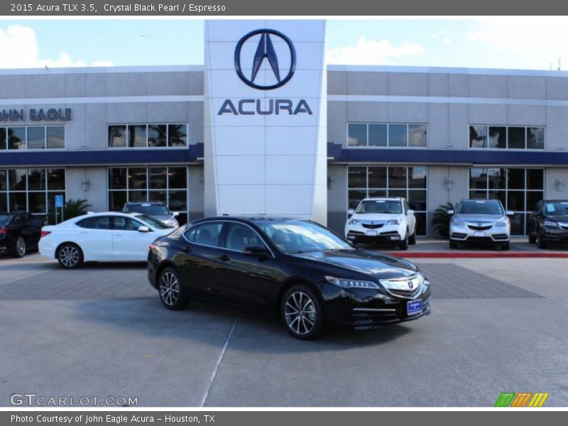 Crystal Black Pearl / Espresso 2015 Acura TLX 3.5