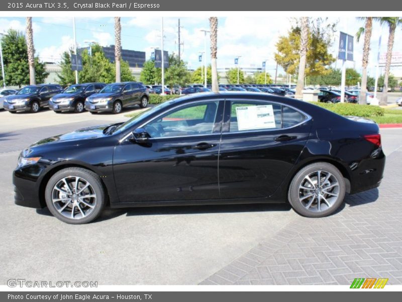 Crystal Black Pearl / Espresso 2015 Acura TLX 3.5