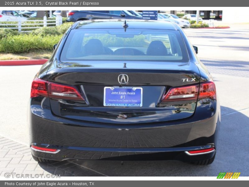 Crystal Black Pearl / Espresso 2015 Acura TLX 3.5
