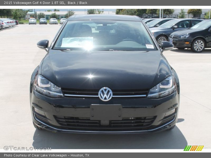 Black / Black 2015 Volkswagen Golf 4 Door 1.8T SEL