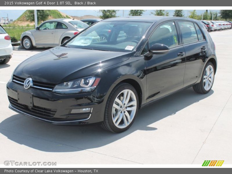 Black / Black 2015 Volkswagen Golf 4 Door 1.8T SEL
