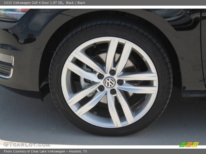 Black / Black 2015 Volkswagen Golf 4 Door 1.8T SEL