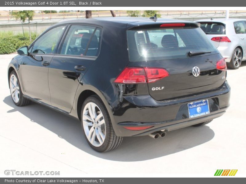 Black / Black 2015 Volkswagen Golf 4 Door 1.8T SEL