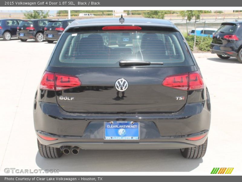 Black / Black 2015 Volkswagen Golf 4 Door 1.8T SEL