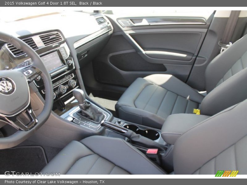 Black / Black 2015 Volkswagen Golf 4 Door 1.8T SEL