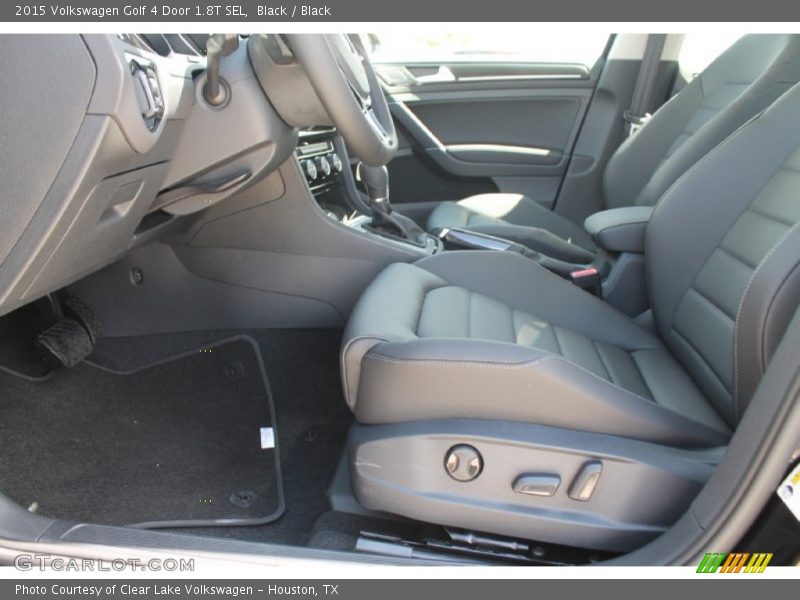 Black / Black 2015 Volkswagen Golf 4 Door 1.8T SEL