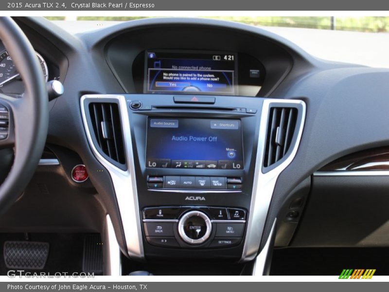 Crystal Black Pearl / Espresso 2015 Acura TLX 2.4