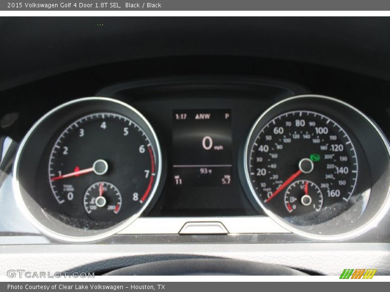 Black / Black 2015 Volkswagen Golf 4 Door 1.8T SEL