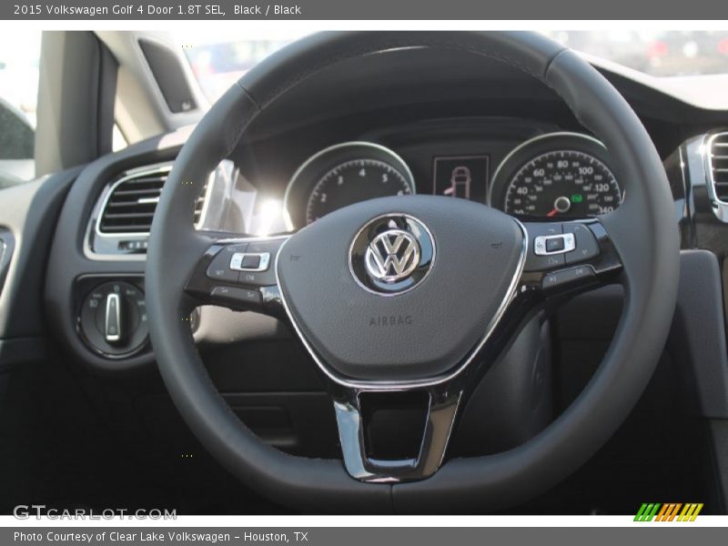 Black / Black 2015 Volkswagen Golf 4 Door 1.8T SEL