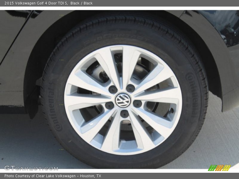 Black / Black 2015 Volkswagen Golf 4 Door TDI S