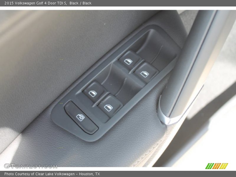 Black / Black 2015 Volkswagen Golf 4 Door TDI S