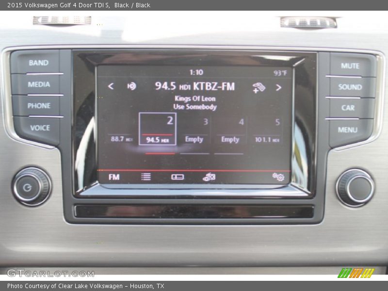 Black / Black 2015 Volkswagen Golf 4 Door TDI S