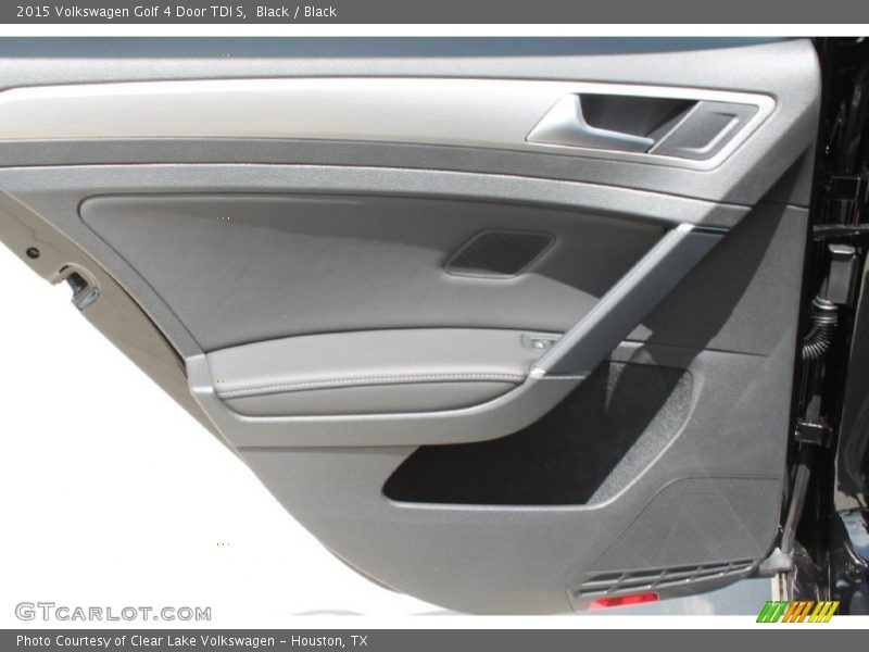 Black / Black 2015 Volkswagen Golf 4 Door TDI S