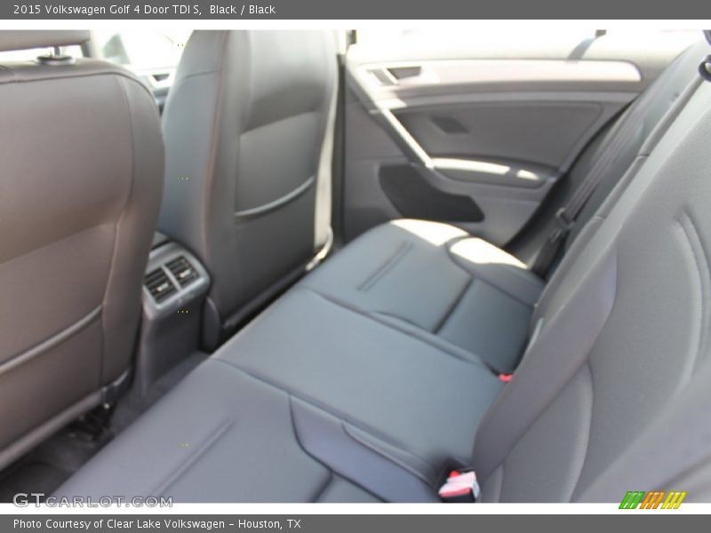 Black / Black 2015 Volkswagen Golf 4 Door TDI S