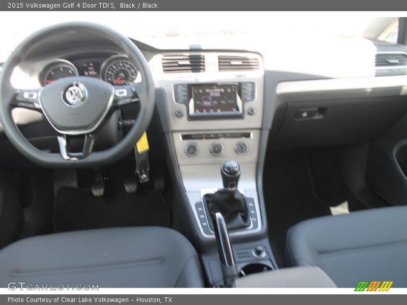 Black / Black 2015 Volkswagen Golf 4 Door TDI S